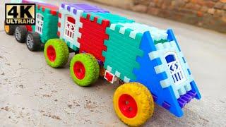 Make a train using waste material - Diy Train  || Creative ideas ak