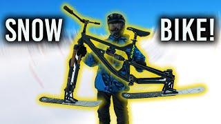 Das erste mal SNOW BIKE im Ski-Gebiet!