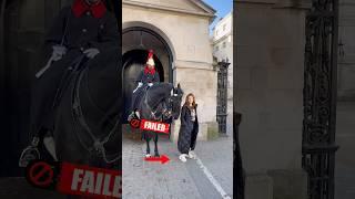 "Stepping Over Boundaries: A Tale of Tourists and the King's Guard at Horse Guards in London! 