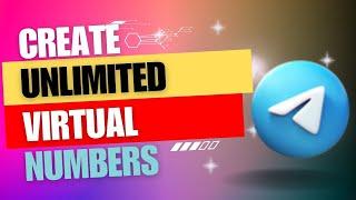 HOW TO CREATE UNLIMITED TELEGRAM ACCOUNTS WITHOUT PHONE NUMBER 2024