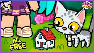  I DECORATE the SMALLEST HOUSE in the WORLD Using ONLY FREE FURNITURE in Avatar World!  - PART 2