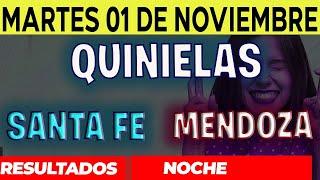 Resultados Quinielas Nocturna de Santa Fe y Mendoza, Martes 1 de Noviembre