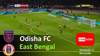 LIVE  Odisha FC vs East Bengal | ISL 24/25 Match Live Today Simulation