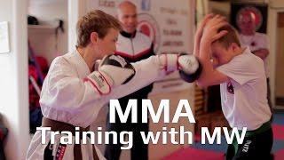MMA training with Master Wong