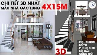  CHI TIẾT Mẫu Nhà Gác Lửng 3 Phòng Ngủ Được Yêu Thích Nhất Hiện Nay