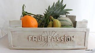 Keramik Obstkiste/Ceramic Fruit Crate