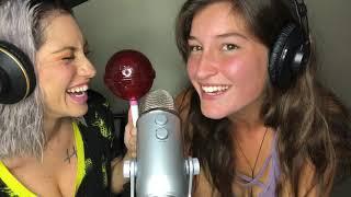 Asmr Two Girls Giant Lollipop (Oldie Back)!!!!!!