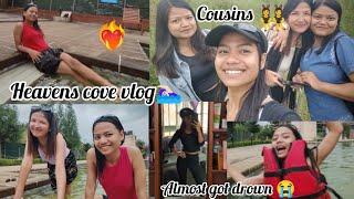 swimming ( standing)‍️with cousins‍️ |heavens cove|vlog️‍