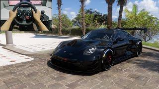 Porsche 911 GT3 R 2023 - Forza Horizon 5 - Logitech G29 gameplay