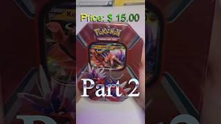 Opening a Pokemon Koraidon Tin Part 2 #pokemoncards