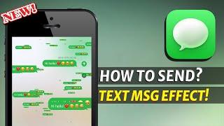 How to Send iPhone Text Message Effect (2024)