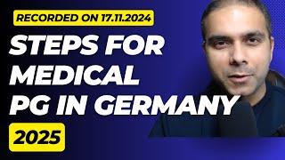 Steps for Medical PG in Germany in 2025 : Webinar