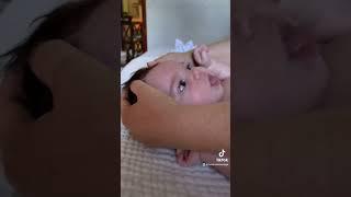 Newborn sessions  we love teaching parents how to safely massage baby at home.