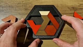 ASMR Solving A Wooden Hexagonal Puzzle