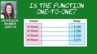 Is the Function One to One?