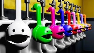 Otamatone Skibidi Toilet x1 Vs x9!!! Funny Animation #skibiditoilet #otamatone