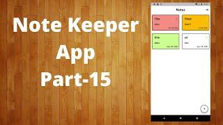 Flutter moor(drift) tutorial - Building NoteKeeper App from scrach | Finishing App