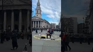 Talented Busker in Trafalgar Square today #travel