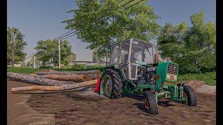 ЮМЗ 6К Застрял  Работа в лесу Тянет бревна  Farming Simulator 19 Скачать | Fs 21 mods