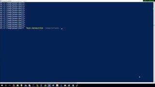 How to ping a server with Powershell