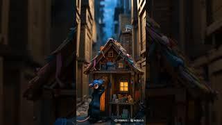 "Tiny Builder: Black Rat Crafts a Hidden Home in the Heart of the City"