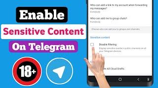 How To Enable Sensitive Content on Telegram 2022 (Android & iOS)