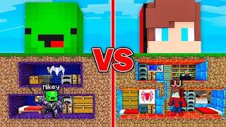 Mikey VENOM vs JJ Spider Man UNDEGROUND BASE in Minecraft ! - Maizen