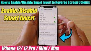 iPhone 12/12 Pro: How to Enable/Disable Smart Invert to Reverse Screen Colours