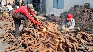 Incredible Process of Forging Industrial Crankshaft | Amazing Manufacturing Process