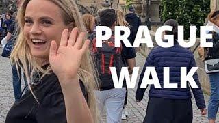  PRAGUE CZECH REPUBLIC, WALKING TOUR, PRAGUE CITY WALK, CHARLES BRIDGE, OLD TOWN SQUARE, 4K60FPS