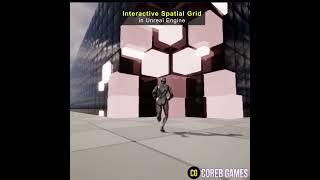 Spatial Grid Effect using Niagara in Unreal Engine #shorts