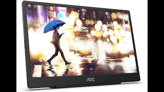 AOC 16T2 Unboxing + Quick Review: 15.6" USB-C/HDMI Portable Touchscreen Monitor | rayNmanMakeitrayN