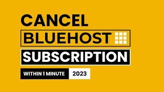 How To Cancel Bluehost Subscription 2024 |Cancel Bluehost Plan  WP Charm