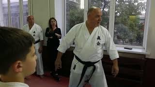 A methodical and practical seminar led by Paolo Bolaffio 9 dan Makotokai karate