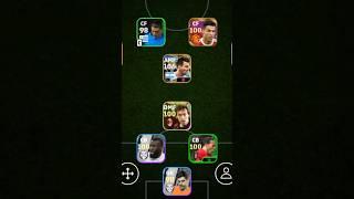 Crossbar squad | 4-1-1-4 Formation | efootball 2024 mobile #shorts #efootball #pes #viral