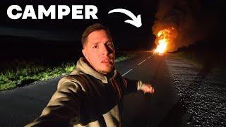 The camper went up in flames - VanLife UK