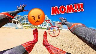 TOP 5 WORLDWIDE SPIDER-MAN's CRAZY Escapes From ANGRY MOM! (Best Of Compilation by Grisha Garaz)