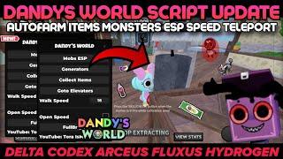 ️Dandy's World [ALPHA] Script Pastebin Autofarm All Item's TP to Generators TP to Elevator ESP🪫