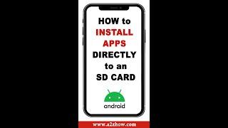 How to Install Apps Directly to SD Card From Play Store #Shorts