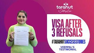 Veerpal's Canada Study Visa approved after 3 Refusals - Tarahut's Success Stories by Parveen Sukhija