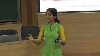 Gayathri's talk on 'Continous flow technique- An indispensable tool for chemical synthesis'.