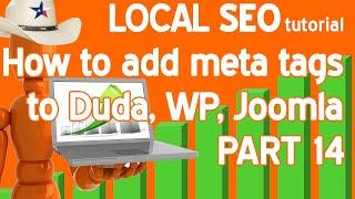 How to add meta tags to Duda | Wordpress | Joomla | Local SEO Tutorial