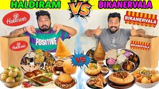 HALDIRAM Vs BIKANERWALA Full Menu Challenge | Who is Better ?