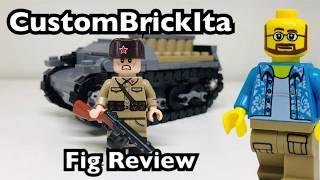 WW2 Lego Custombrickita Russian Soldier Fig Review