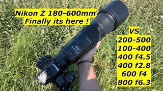 Nikon Z 180-600mm VR. First look. samples. image quality & focusing.