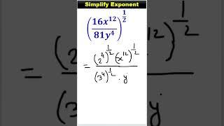 Simplify Exponents in Seconds | Master Exponent Rules!  #MathShorts #matholympiad