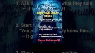 3 Top of DARK PSYCHOLOGY TRICKS #humanbehavior