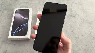 iPhone 16 PRO MAX 256GB Black Titanium unboxing