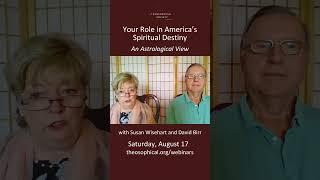 Explore the Spiritual Foundations of the USA with Dave and Susan in this uplifting workshop.