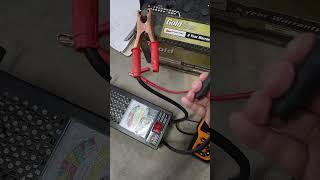 Reconditioned battery with Charger/Desulfator hooked for 5 days.Test w/digital battery & load tester